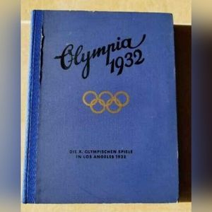 GERMAN 1932 LOS ANGELES OLYMPICS HARDCOVER ALBUM BOOK